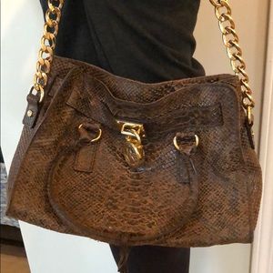 Michael Kors Handbag!!--brown & black snake print